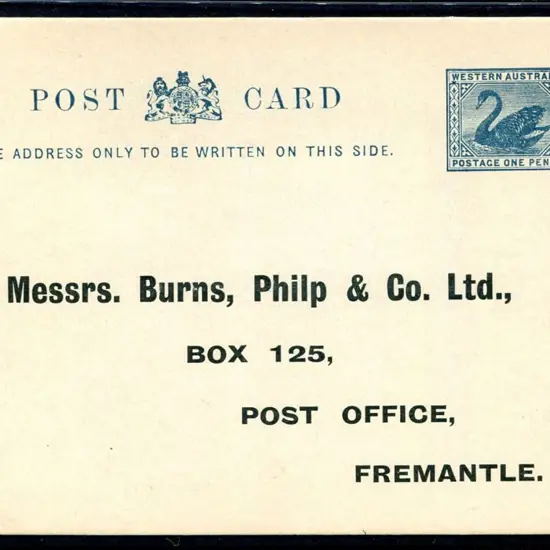 1909 "Messrs Burns, Philp & Co Lt Box 125 Post ...