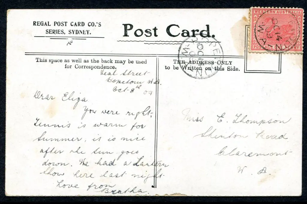 1909 (14th Oct) Australian cattle scene (Regal ... Image 1++