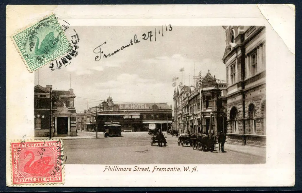 1913 (27th Jan) "Phillimore Street, Fremantle WA" ... Image 1++