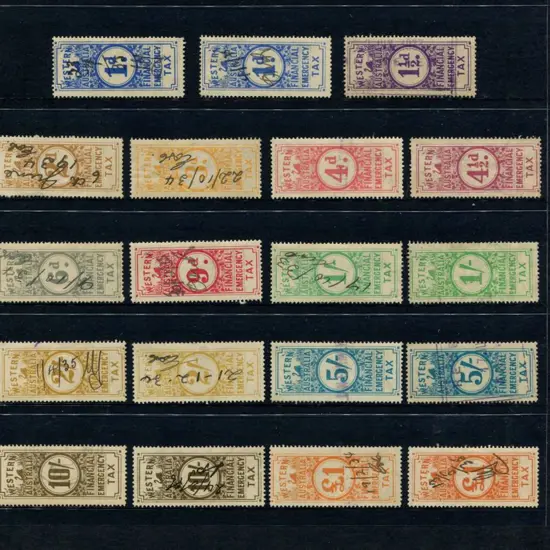 1931 Financial Emergency Tax Revenues range of all ...