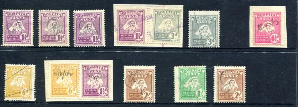 1940/42 Hospital Fund Revenues range incl 1½d x 5 ... Image 1++