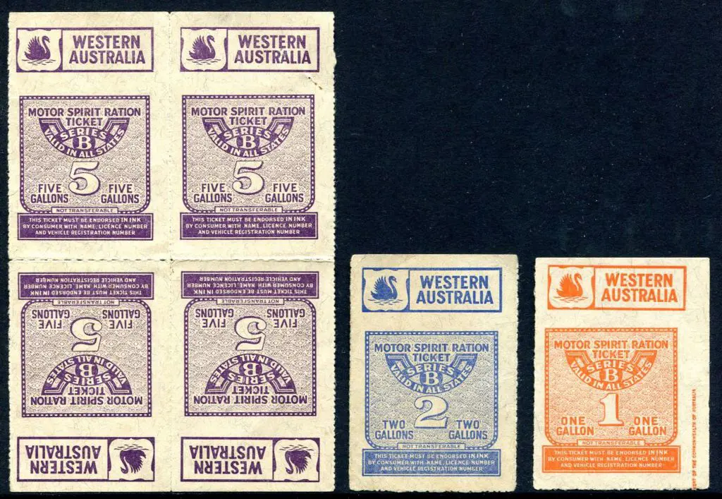 1949 Motor Spirit Ration Tickets consisting of 1 ... Image 1++