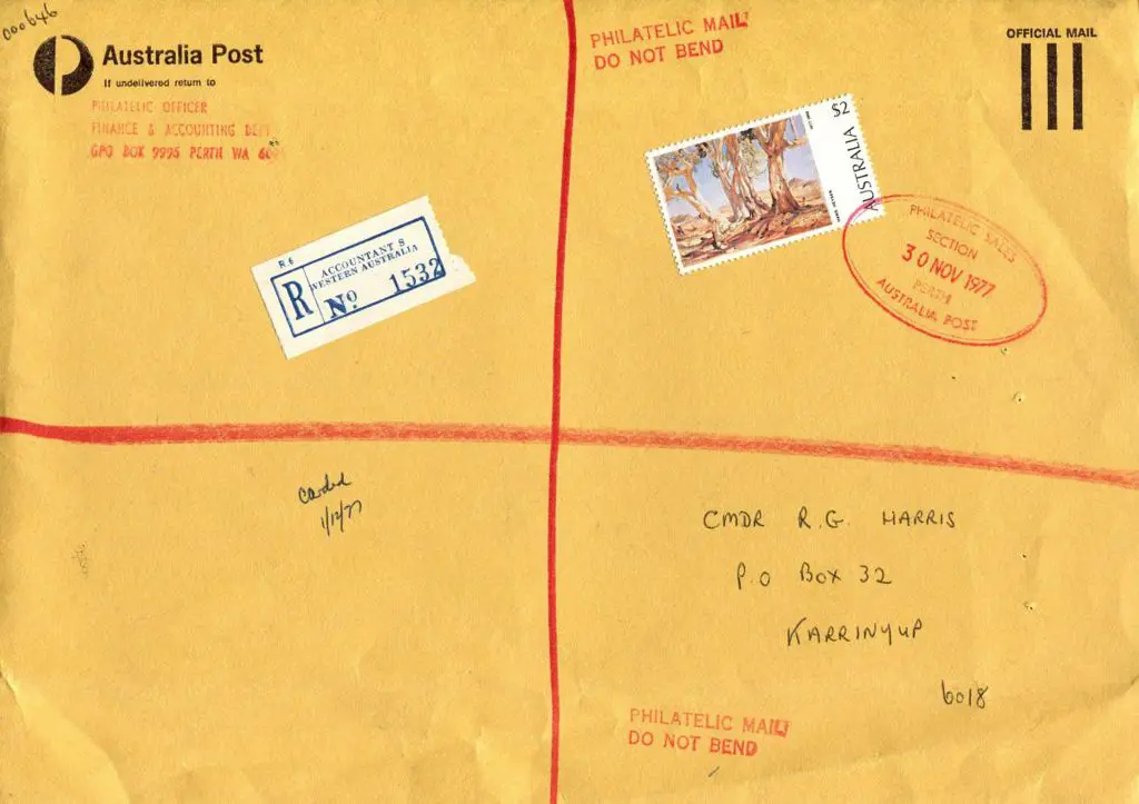 1977 (30th Nov) Australia Post "Official Mail" ... Image 1++