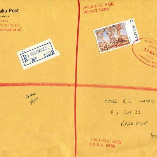 1977 (30th Nov) Australia Post "Official Mail" ...