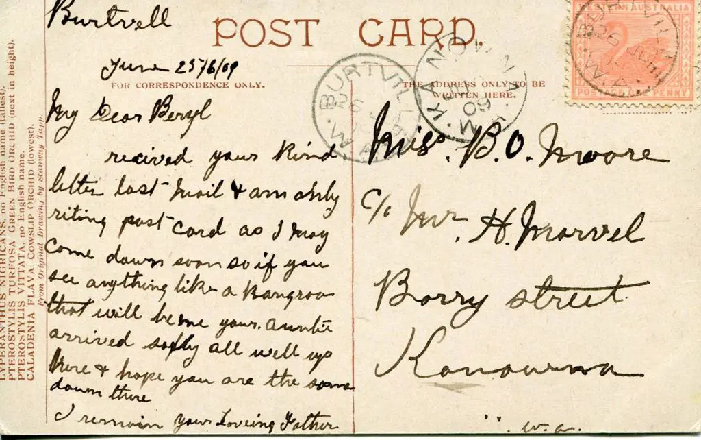 Burtville 3b (1-2) on W.A. Stanway Tapp postcard ... Image 1++