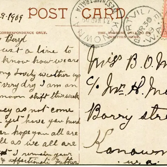 Burtville 3b (1-2) on W.A. Stanway Tapp postcard ...