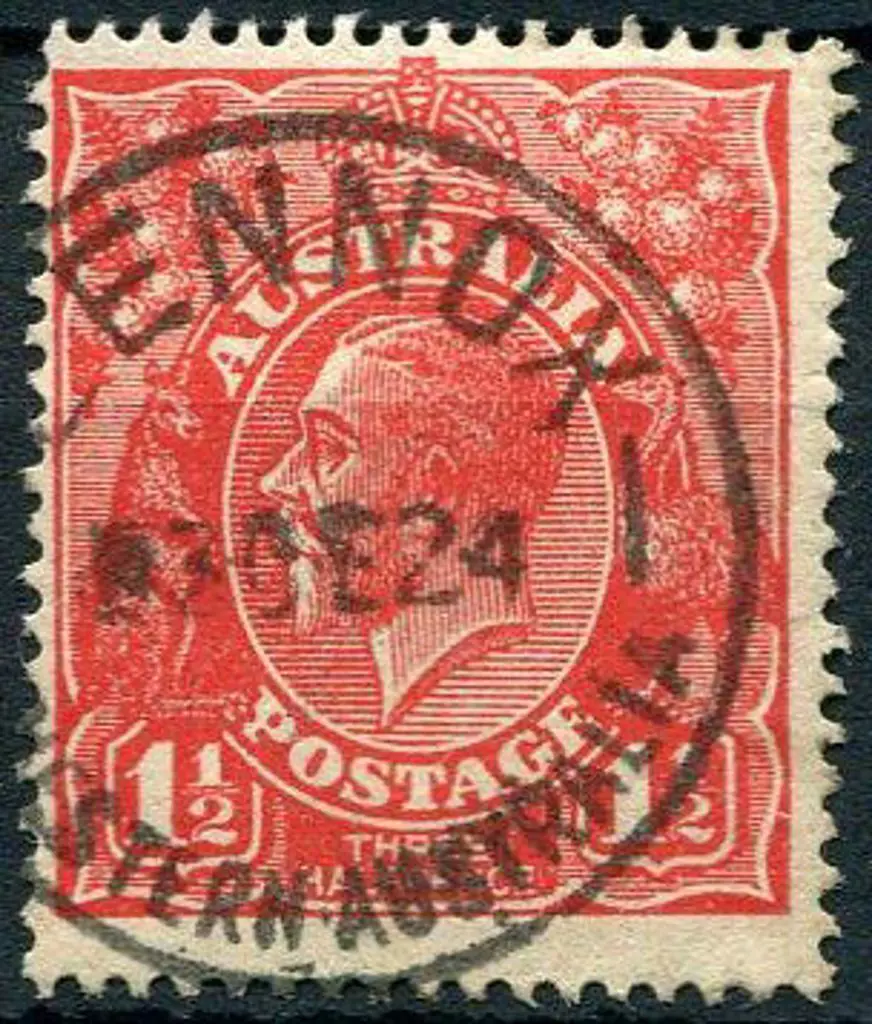 Lennox A26 on 1½d red KGV for DE 3 24. The PMI has ... Image 1++