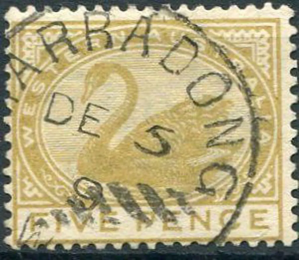Marradong 3a dated DE 5 09 on 5d swan. Latest date ... Image 1++