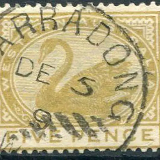 Marradong 3a dated DE 5 09 on 5d swan. Latest date ...
