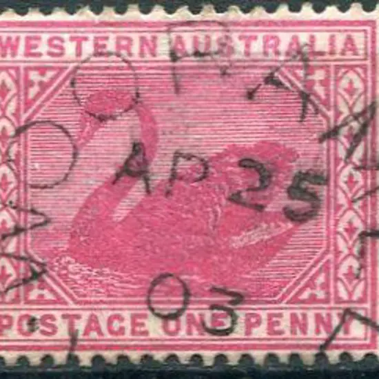 Wooramel 2c on 1d swan dated AP 25 03. Note: an ...