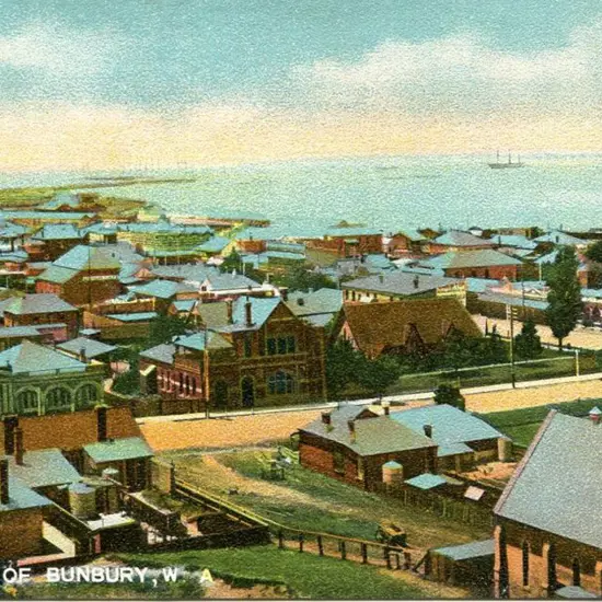 "General View of Bunbury, WA" colour ...