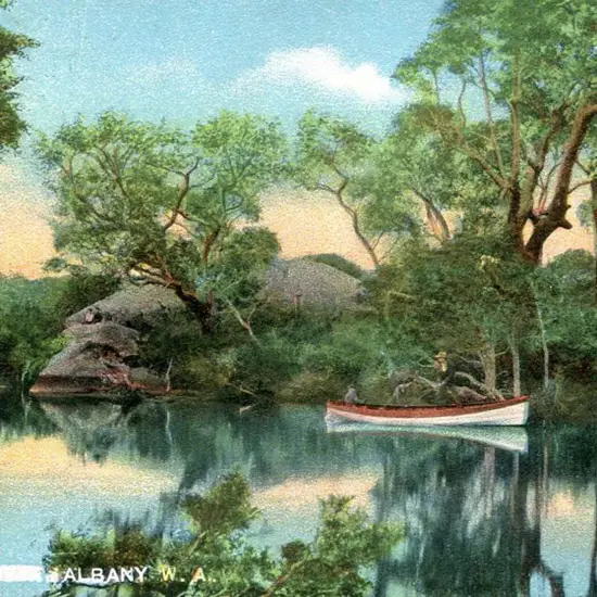 "On the King River, Albany W.A." Locally ...