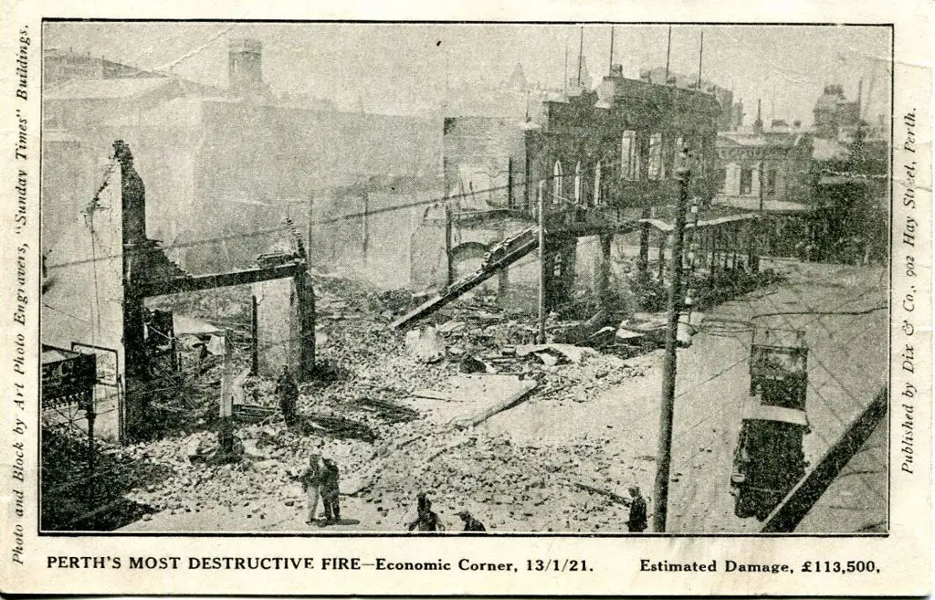 Dix &amp; Co. "Perth's Most Destructive Fire ... Image 1++