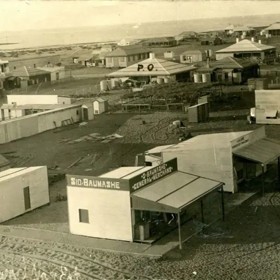 "Port Hedland North" b&amp;w photo card ...