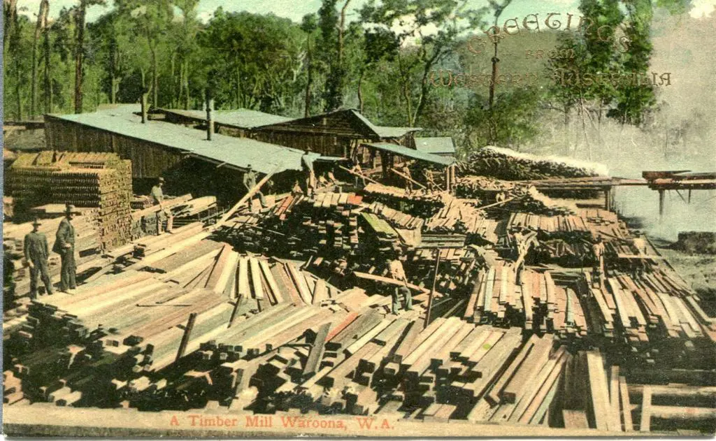Falk &amp; Co. "A Timber Mill Waroona, ... Image 1++