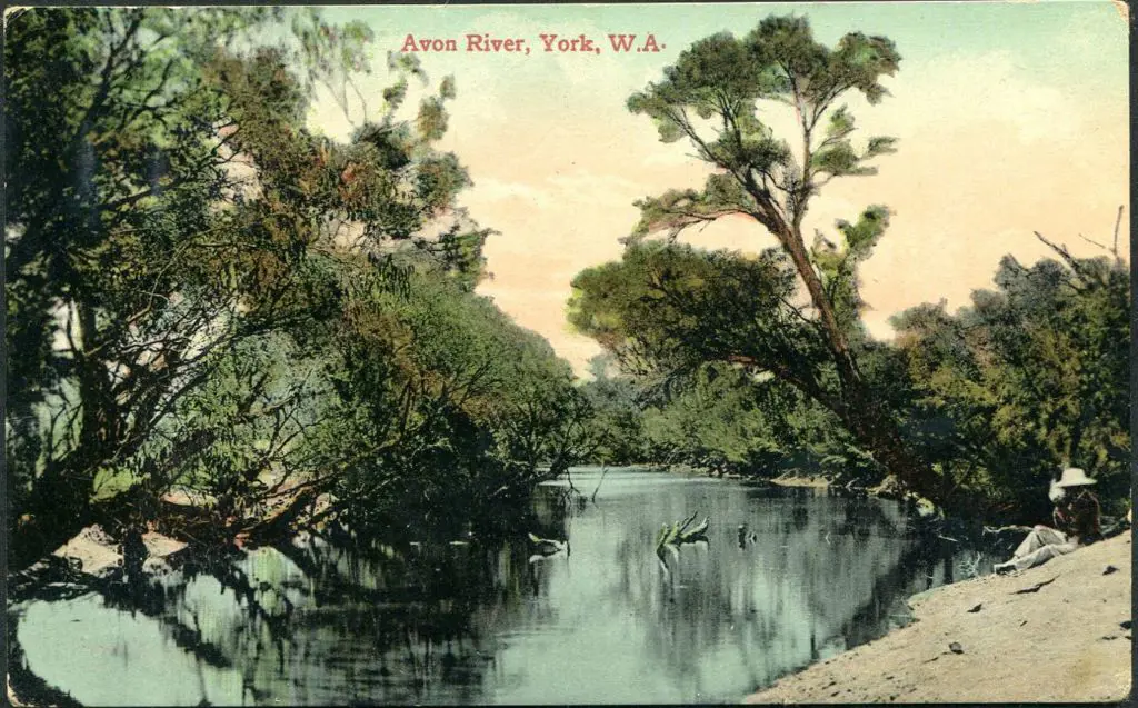"Avon River, York, WA" colour card ... Image 1++