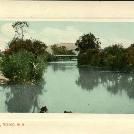 "Avon River, York, WA" colour card ...
