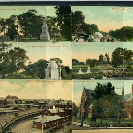 "Horseshoe Bridge &amp; Railway buildings, ...