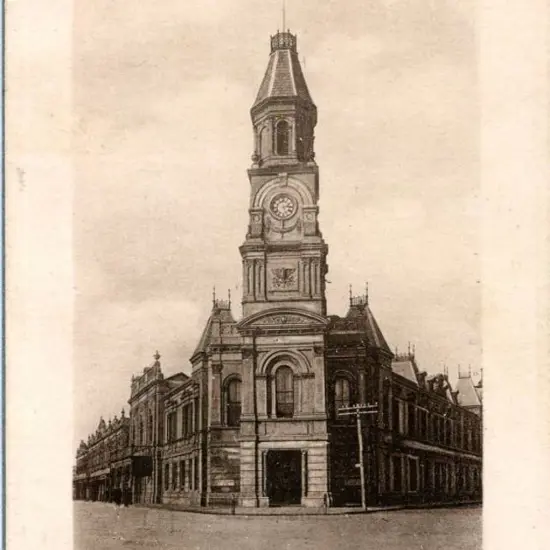 "Town Hall, Fremantle, W.A." Sepia &amp; ...