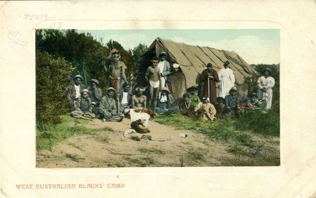 "West Australian Blacks' Camp" colour ... Image 1++