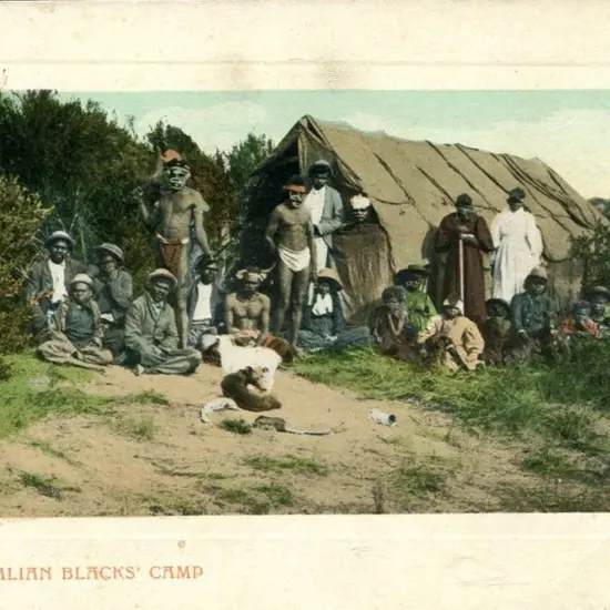 "West Australian Blacks' Camp" colour ...