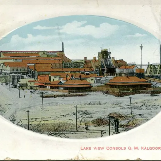 "Lake View Consols G.M. Kalgoorlie, WA" ...