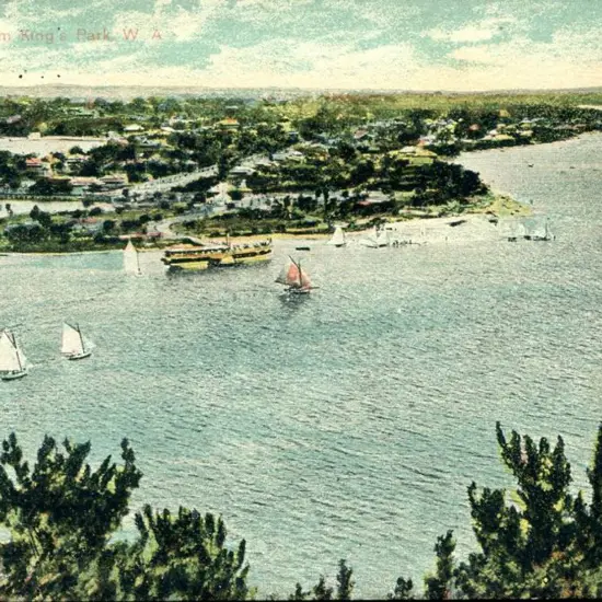 "South Perth from Kings Park, WA" ...