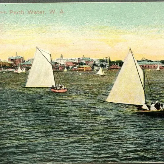 "The Run Home. Perth water, W.A." in ...