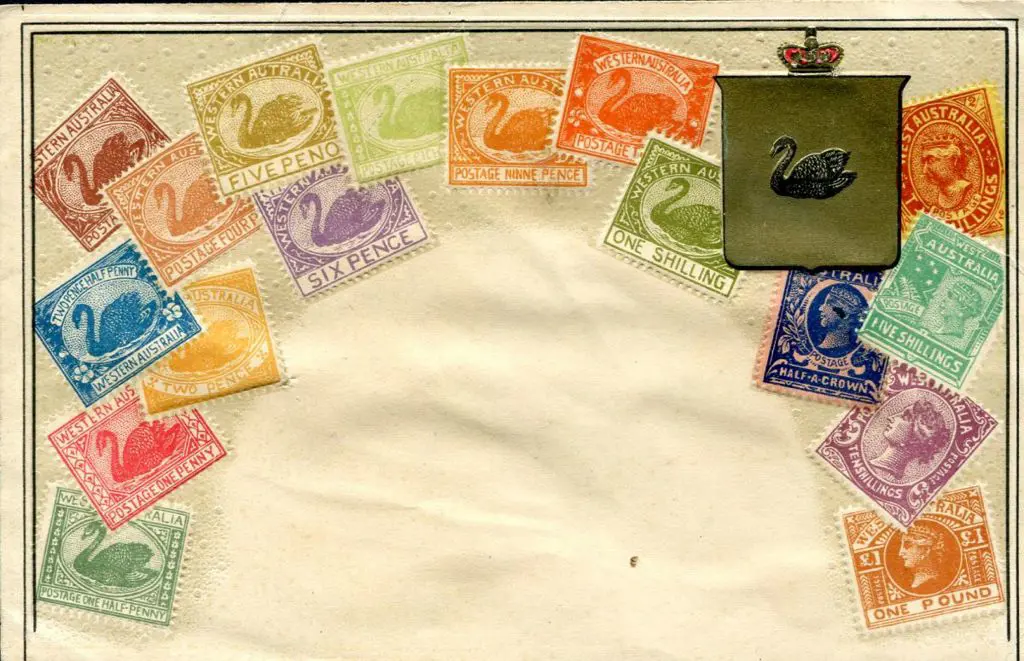 VSM Postage stamps of WA shown bordering central ... Image 1++