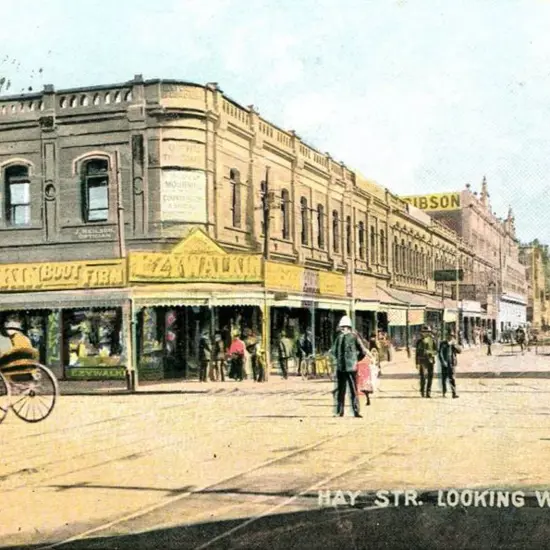 "Hay Str. Looking West, Perth". Colour ...