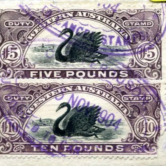 1904 £5 R68ex with fine upper registration mark ...