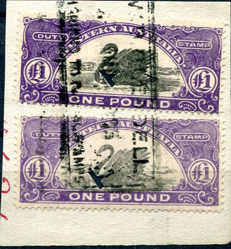 1922/30 £1 R138A &amp; R138B punctured ... Image 1++