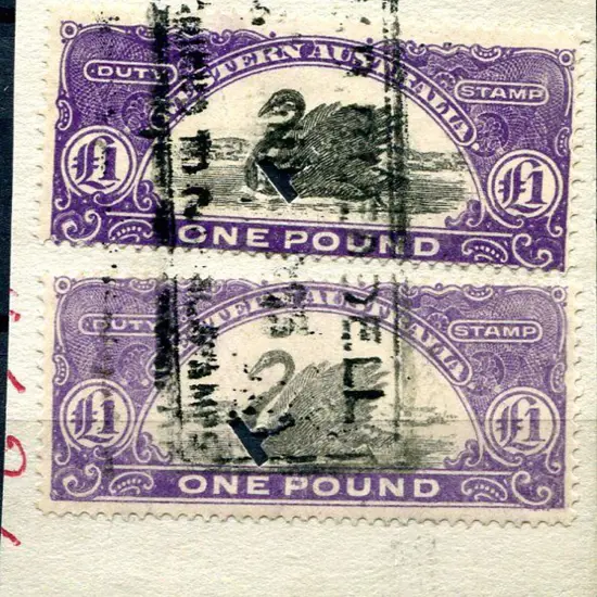 1922/30 £1 R138A &amp; R138B punctured ...
