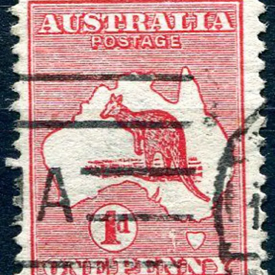 1d red with "flaw west of Tasmania" in ...