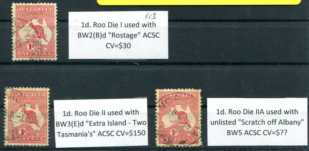 1d red varieties for Die I "Rostage", ... Image 1++