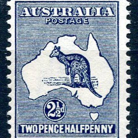2½d indigo. MVLH &amp; centred low. ACSC 9A Cat. ...