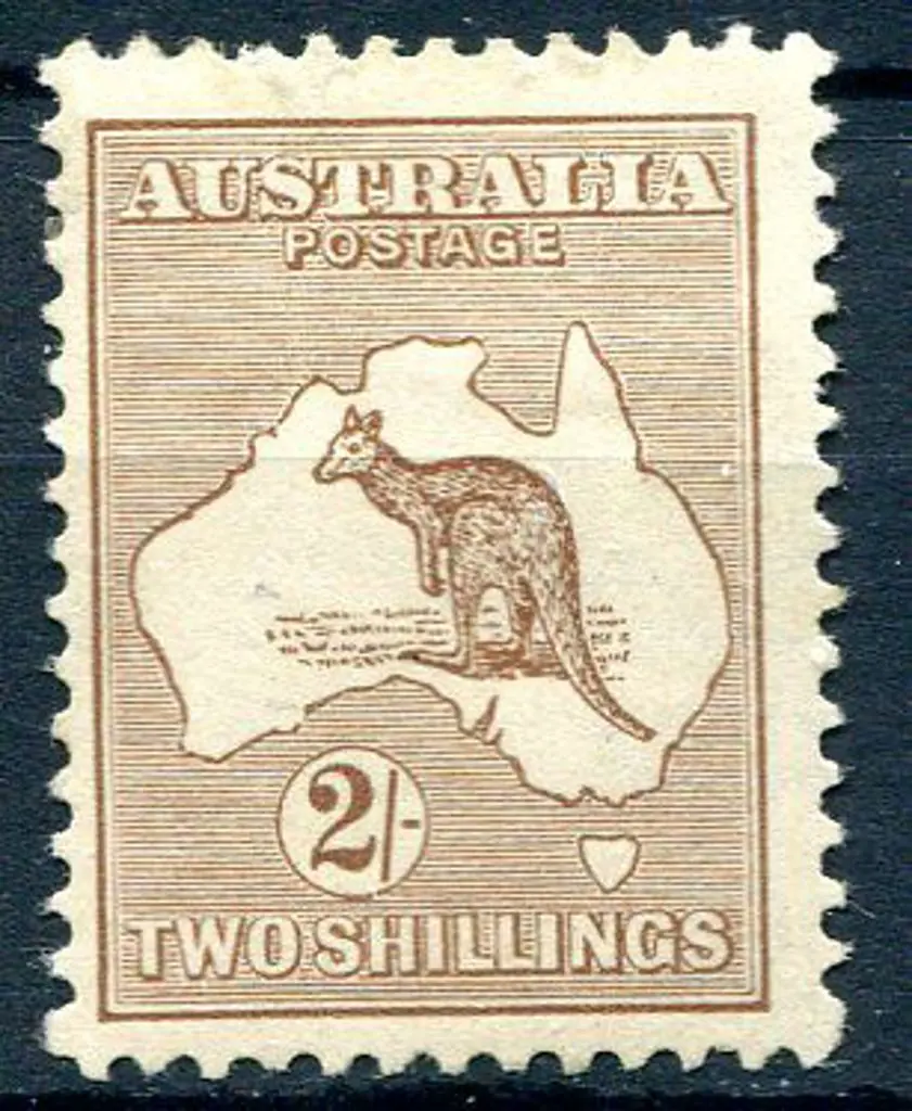 2/- light brown. MLH but with aged gum &amp; ... Image 1++