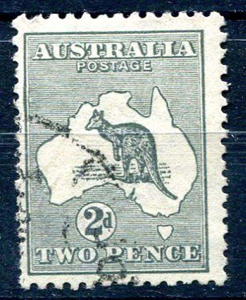 1915/28 3rd wmk 2d grey with "retouched left ... Image 1++