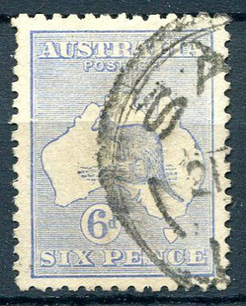 6d blue, Die IIA with substituted cliché. Good ... Image 1++