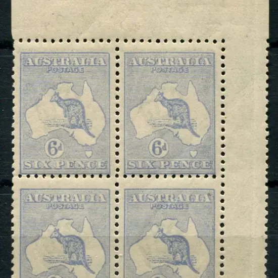 6d pale ultramarine, plate 3, top right corner to ...
