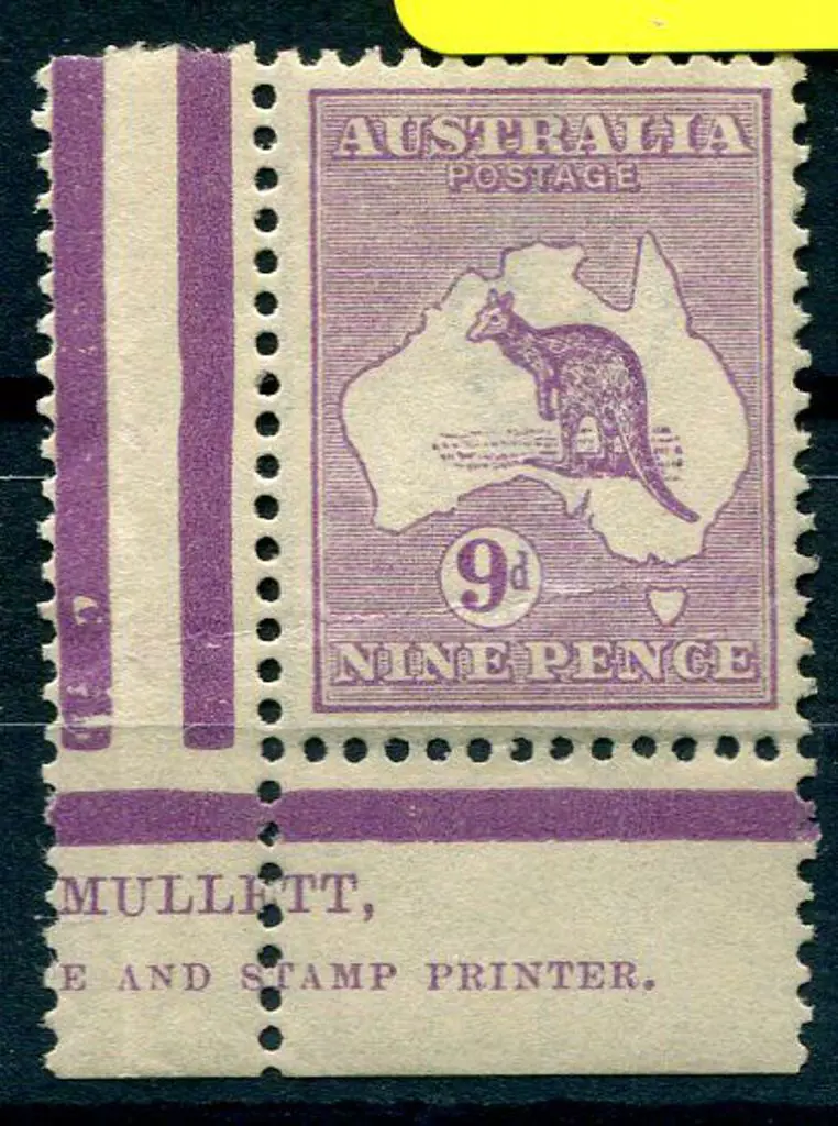 9d violet, Die IIB part Mullett imprint single. ... Image 1++