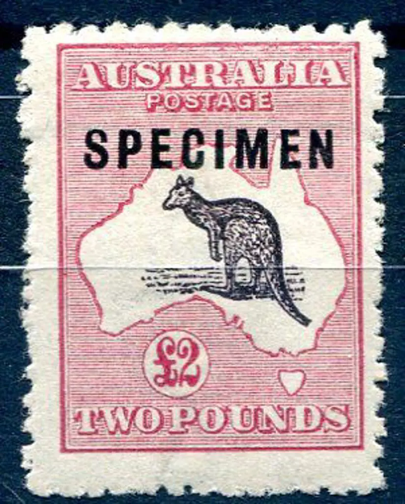 £2 purple black & rose ovptd "SPECIMEN" type C. ... Image 1++