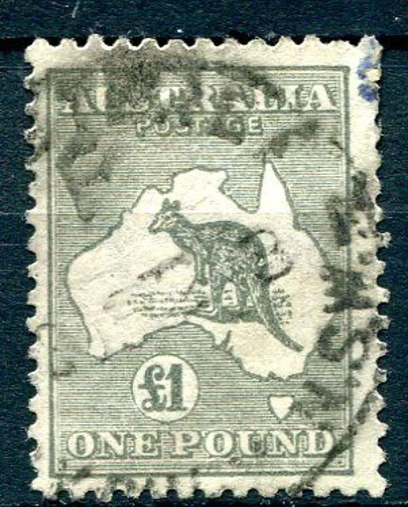 £1 grey used with registered cancel. A little ... Image 1++
