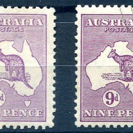 9d pale violet MLH &amp; 9d bright purple (CofA ...