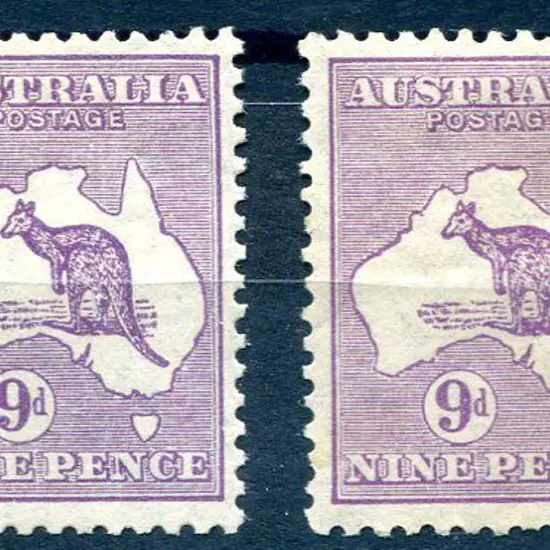 9d violet &amp; dull violet shades, Die IIB. ...
