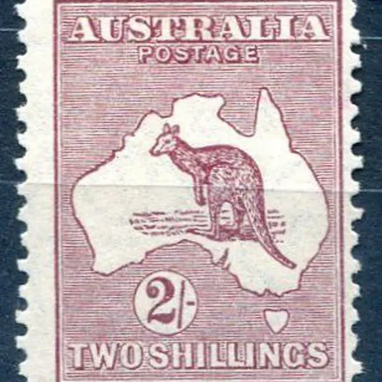 2/- maroon. MLH, centred right. ACSC 39 Cat. $200