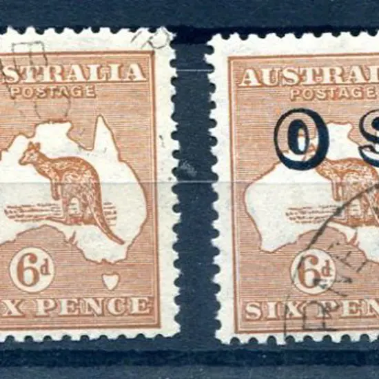 1931-47 CofA 6d chestnut singles MUH (stained ...