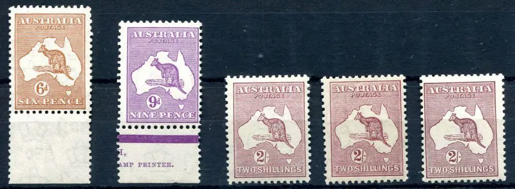 6d (MVLH) &amp; 9d marginal examples &amp; 2/- x 3 ... Image 1++