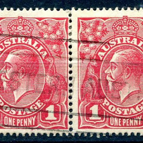 1d red Die I/II pair with light machine cancel. ...