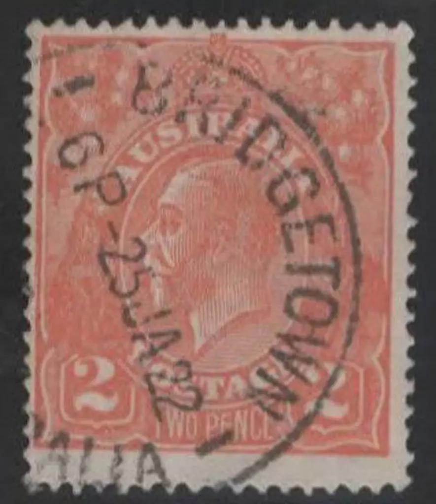 2d orange with inverted wmk &amp; fine used with ... Image 1++